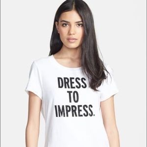 Kate Spade “Dress to Impress” tee